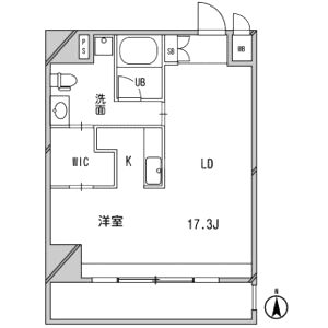 アーデンタワー南堀江の間取り図