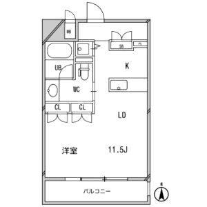 アーデンタワー南堀江の間取り図