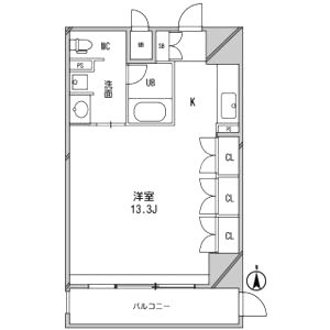 アーデンタワー南堀江の間取り図