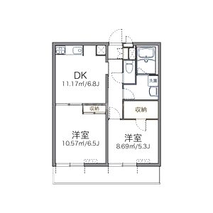 レオパレス阿保の間取り図