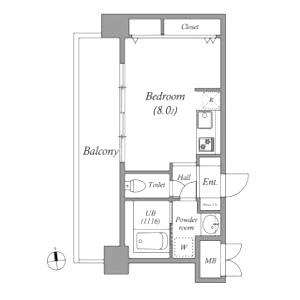 CASSIA福島駅前の間取り図