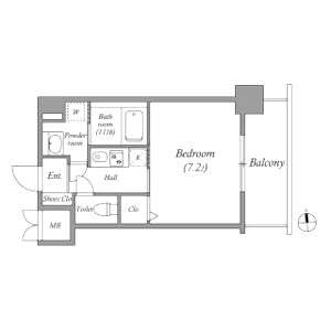 CASSIA福島駅前の間取り図