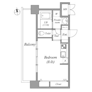 CASSIA福島駅前の間取り図