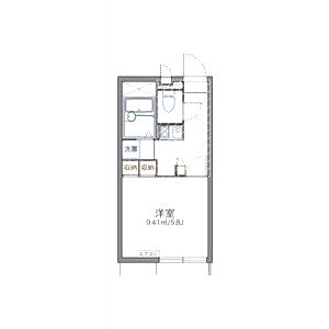 レオパレスアクティ魚崎の間取り図