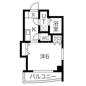 マロット天神橋の間取り図