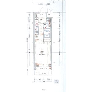 プレサンス神戸駅前グランツの間取り図