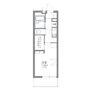 レオパレスグリチネの間取り図