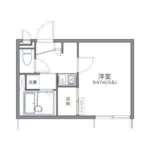 レオパレス西陣の間取り図