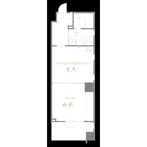 ボーベル長堀の間取り図