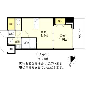 ヴィーナス今里の間取り図