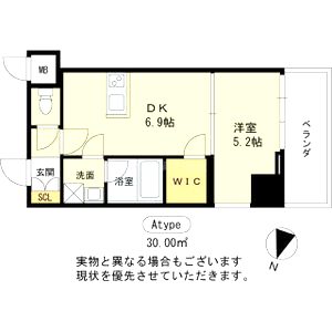 ヴィーナス今里の間取り図
