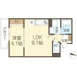 アート茨木の間取り図
