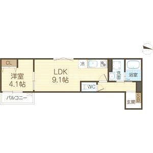 アート茨木の間取り図