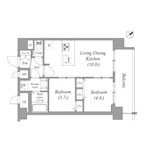 アドバンス大阪クラージュの間取り図