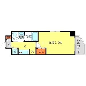 アーデン堺筋本町の間取り図