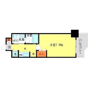 アーデン堺筋本町の間取り図