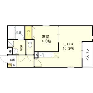 L-STEED岸部CENTRALの間取り図