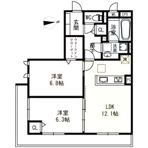 リーゾ北山の間取り図