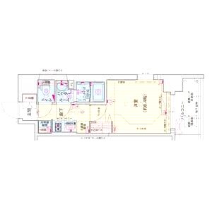 プレサンス淡路駅前の間取り図