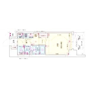 プレサンス淡路駅前の間取り図