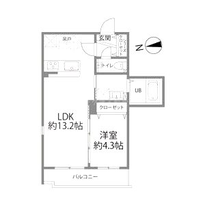ゼファー今里の間取り図