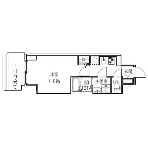 S-RESIDENCE福島Alovitaの間取り図