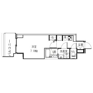 S-RESIDENCE福島Alovitaの間取り図