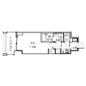 S-RESIDENCE福島Alovitaの間取り図