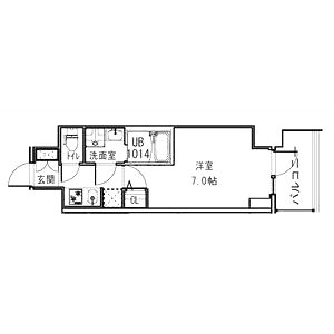 S-RESIDENCE福島Alovitaの間取り図