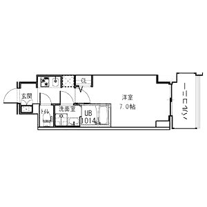 S-RESIDENCE福島Alovitaの間取り図