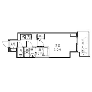 S-RESIDENCE福島Alovitaの間取り図