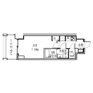 S-RESIDENCE福島Alovitaの間取り図