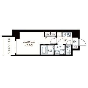 S-RESIDENCE新大阪WESTの間取り図