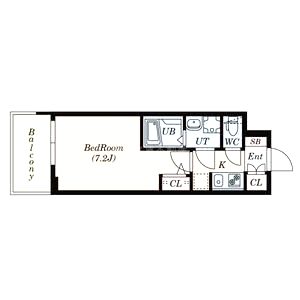 S-RESIDENCE新大阪WESTの間取り図