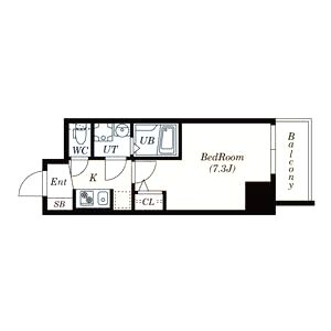 S-RESIDENCE新大阪WESTの間取り図