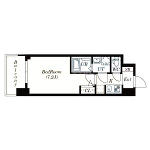 S-RESIDENCE新大阪WESTの間取り図