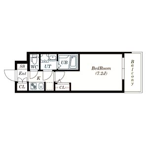 S-RESIDENCE新大阪WESTの間取り図