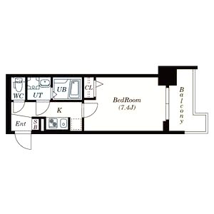 S-RESIDENCE新大阪WESTの間取り図