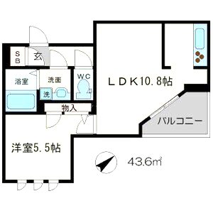 クリスタルリーフ千里中央の間取り図