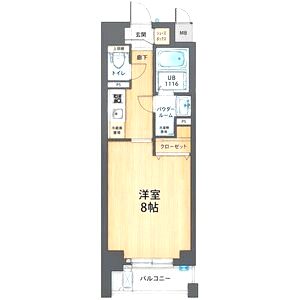 エイペックス新大阪の間取り図