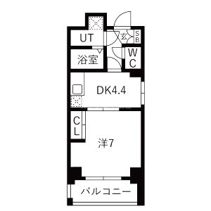 エイペックス新大阪の間取り図