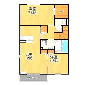 スクエア ガーデンの間取り図