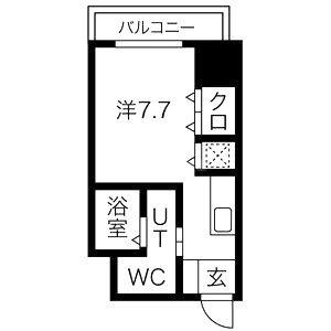 コーラルポワント難波WESTの間取り図