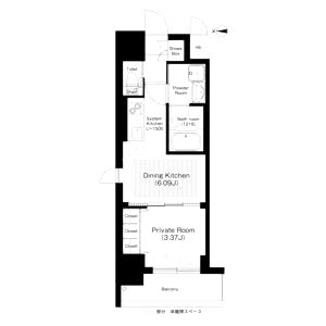 江坂プライマリーワンの間取り図