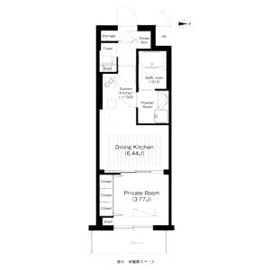 江坂プライマリーワンの間取り図