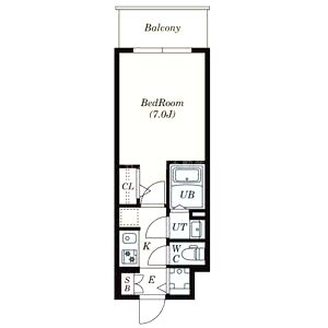 S-RESIDENCE難波大国町Unoの間取り図