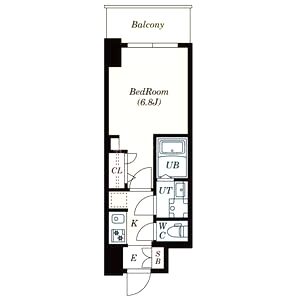S-RESIDENCE難波大国町Unoの間取り図