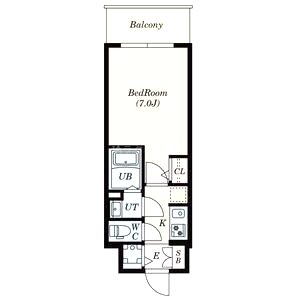 S-RESIDENCE難波大国町Unoの間取り図