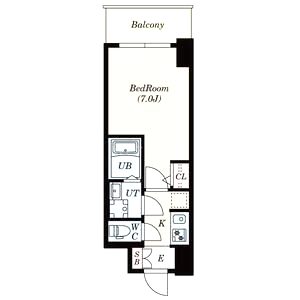 S-RESIDENCE難波大国町Unoの間取り図