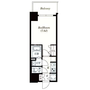 S-RESIDENCE難波大国町Unoの間取り図